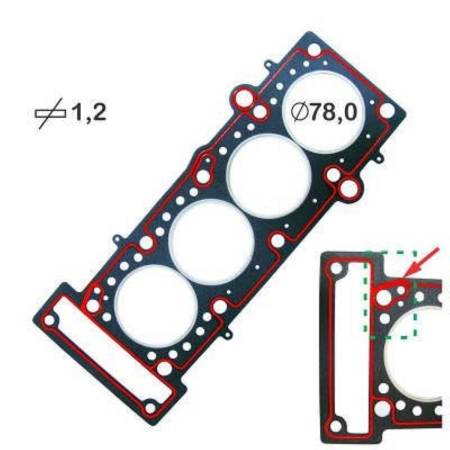 Junta Cabecote Palio Doblo Idea Etorq Evo 1.6 2013/ Bastos 141588Pk