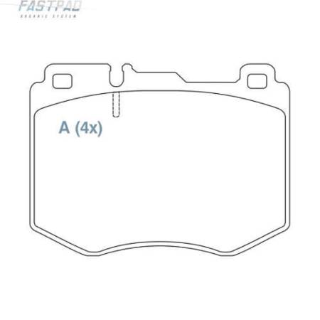 Pastilha Freio Diant Ceram Mb Classe C Glc E Willtec Fp986