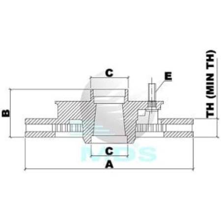 Disco De Freio Blazer S10 Mds D18B