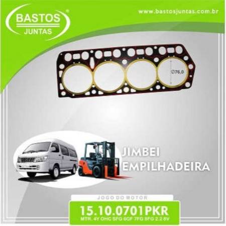 Junta Do Motor Toyota Empilhadeira Ohc Sfg 6Fg 7Fg Bastos 15100701Pkr