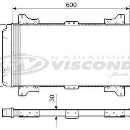 Radiador Escort 1.6 Cht 1984/ Sem Ar Visconde Rv2281
