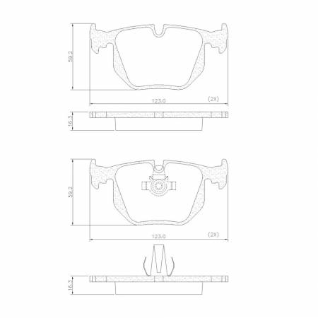 Pastilha De Freio Traseira Range Rover 2002/ Bmw M3 X5 Z4 330Ci 2002/ Fras-Le