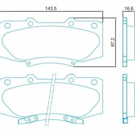 Pastilha De Freio Dianteira Toyota Hilux 09/ Jurid Hq2287A