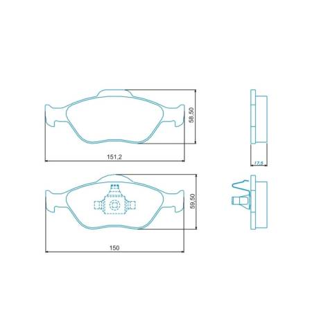 Pastilha De Freio Diant Ecosport Fiesta 09/ Jurid Hq3009Pa