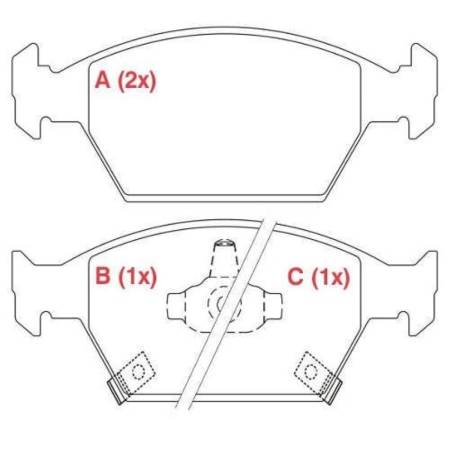Pastilha Freio Honda City 1.5 New Fit Ex Lx Exl Lxl /2014 Willtec Pw745