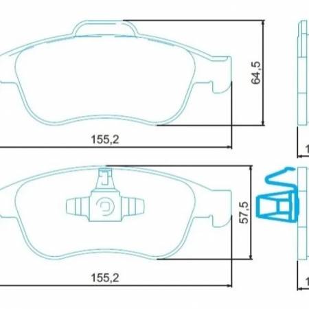 Pastilha De Freio Diant Fluence 2.0 Duster 10/ Jurid Hq2302