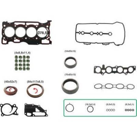 Junta Do Motor Duster Tiida Kicks Sandero 1.6 Com Retentor Bastos 15106005Pkr
