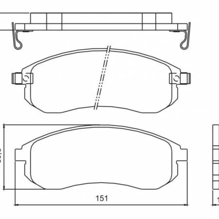 Pastilha De Freio Diant L200 02/ Pajero Sport Jurid Hq2222A