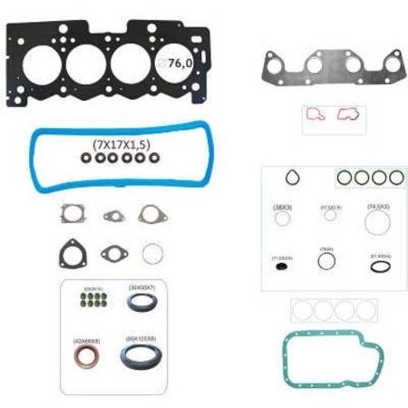 Junta Do Motor Peugeot 208 C3 2013 1.5 8V Com Retentor Bastos 15109603Mlr