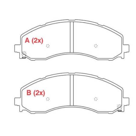 Pastilha Freio Dianteira Dodge Ram 2020/ Willtec Pw1063