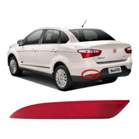 Refletor Parachoque Tras Esquerdo Grand Siena Fiat 51884323