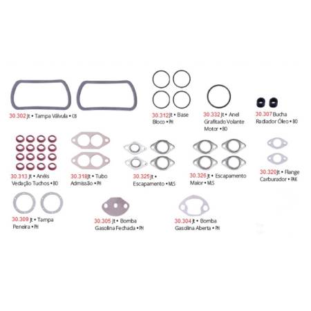 Junta Motor Fusca Kombi Brasilia 1300 1500 1600 1967 Em Diante Pathway 30525Pat