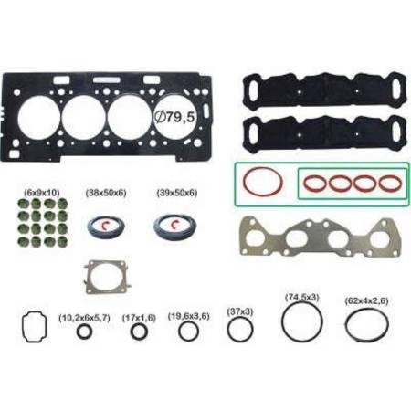 Junta Retifica Peugeot 206 307 308 1.6 16V Com Retentor Bastos 15129604Pkr