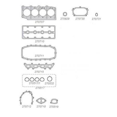Junta Do Motor Uno Mille Motor Fiasa 1.0 8V Taranto 260700
