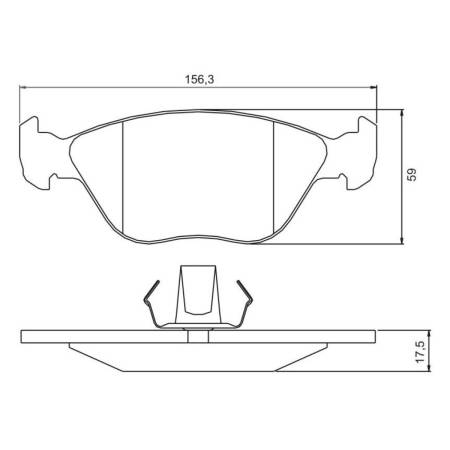 Pastilha De Freio Dianteira Linea 2008/ Palio Adventure Punto 2003/ Jurid