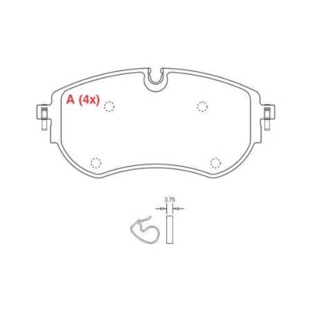 Pastilha De Freio Dianteira Amarok 18/ Willtec Pw991