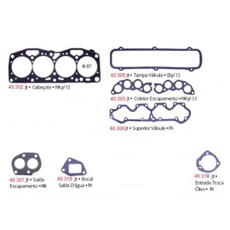 Jogo Juntas Do Cabecote Uno Premio Elba 1.5 Argentino 1985/ Pathway 401032