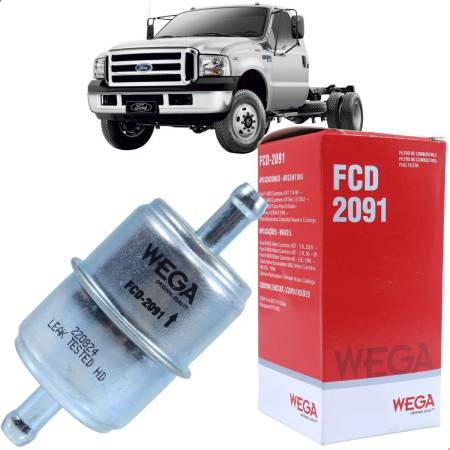 Filtro De Combustivel Ford F4000 1996/ 3.9 Wega Fcd2091