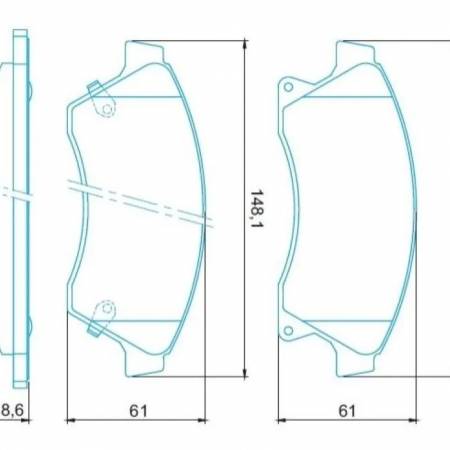 Pastilha De Freio Diant Gm Cruise 1.8 2012/ Jurid Hq2305