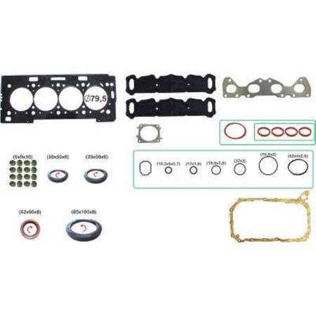 Junta Do Motor Peugeot 206 207 C3 Xsara 1.6 16V Com Retentor Bastos 15109604Mlr