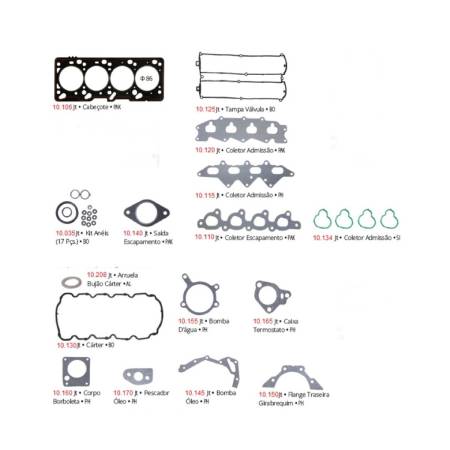 Junta Motor Escort Mondeo 2.0 16V Zetec 1997 Em Diante Pathway 10101