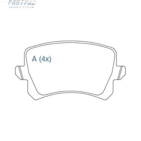 Pastilha De Freio Traseira Jetta Passat Tiguan Willtec Fp846