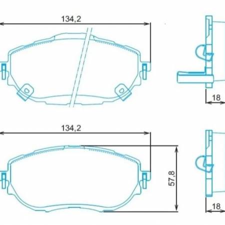 Pastilha De Freio Diant Toyota Corolla 2014/ Jurid Hq2325A