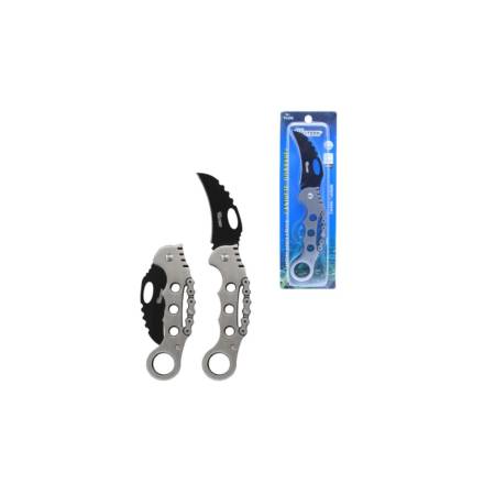 Canivete Dobravel 16Cm Aco Inox Prata E Branco Western Yg06