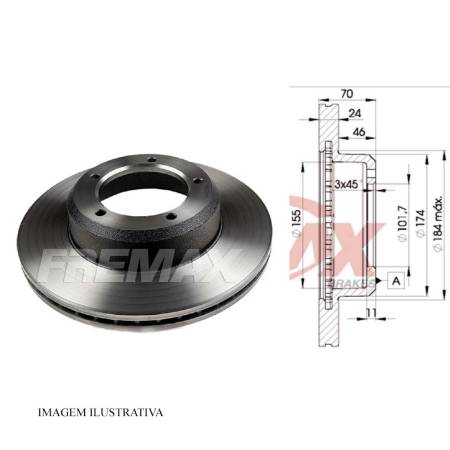 Disco Freio Dianteiro Defender Discovery Fremax Bd1102