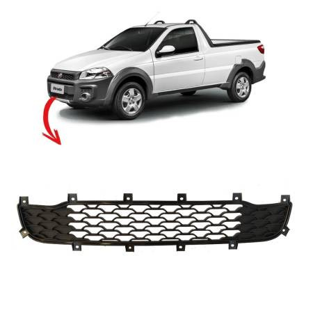 Grade Inferior Do Parachoque Strada 2013/ Fiat 100242219