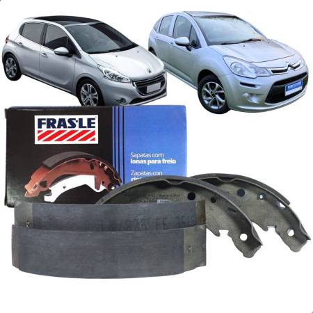 Sapata Freio Traseira C3 Peug 208 2013/ Fras-Le Pg444Cpa