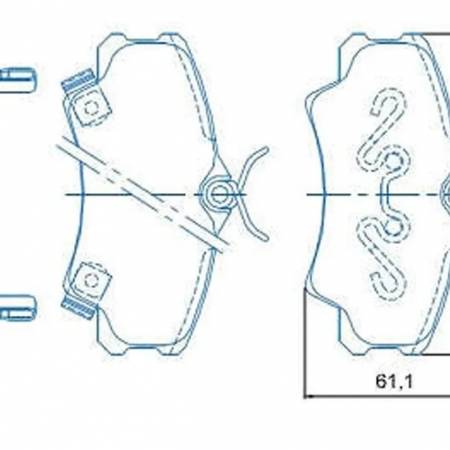Pastilha De Freio Dianteiro Honda New Civic Jurid Hq2089A