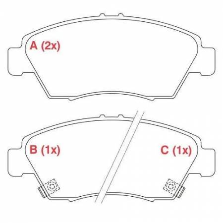 Past Fr Civic 91/ Pw530 Civic 91/98 1.5/6 Akebono