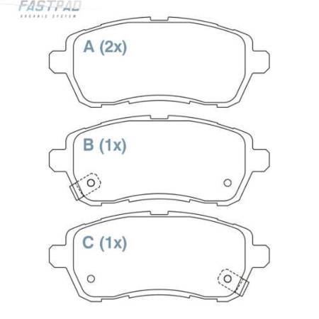 Pastilha De Freio Fiesta Ka Dianteira Fastpad Willtec Fp883
