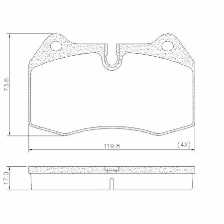 Pastilha De Freio Bmw 7 725 728 Ferrari F512 Frasle Pd1471