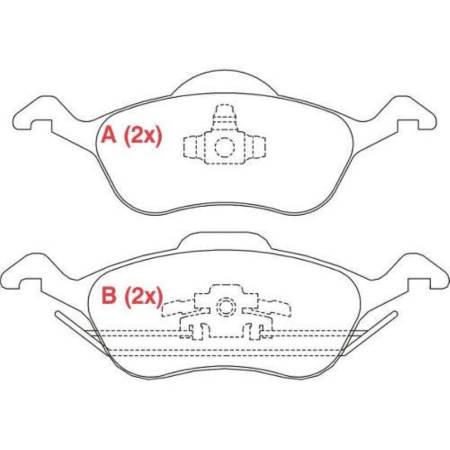 Pastilha Freio Dianteira Ceramica Focus 1999/ Willtec Fp442