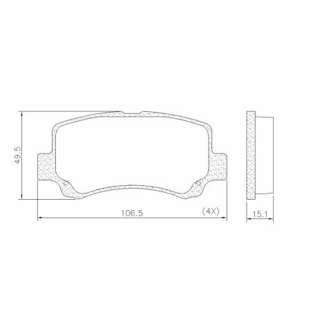 Pastilha De Freio Dianteira Chana Cargo Utility Family Chery Face S18 M100 2006/