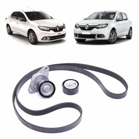 Kit Correia Alternador Logan Sandero 1.6 Renault 117206838R