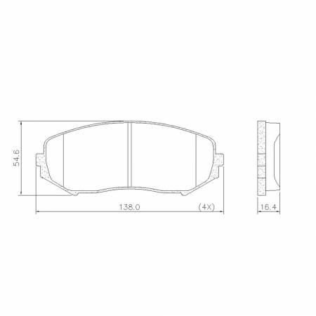 Pastilha De Freio Dianteira Suzuki Vitara Gran Vitara 2006/ Frasle Pd1077