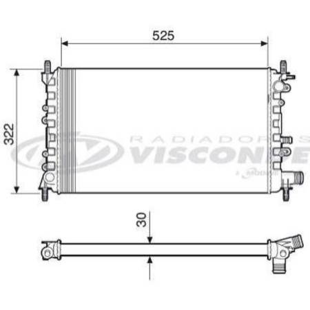 Radiador Escort Logus Pointer 1.8 2.0 1993/ Sem Ar Visconde Rv2275