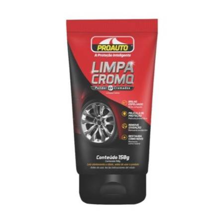 Limpa Cromo 150G Polidor De Cromados Proauto 2989