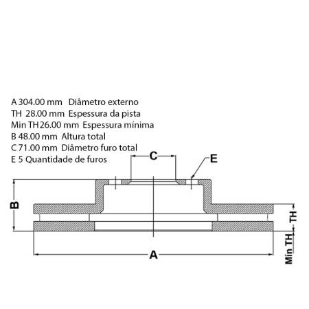 Disco Freio Dianteiro Citroen C4 C5 Peugeot 3008 5008 508 Fremax Bd4755