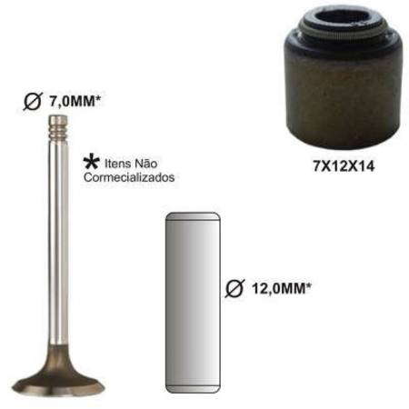 Retentor De Valvula Ford Ranger Gas 2.3 2.5 8V Bastos 1230159