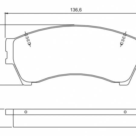 Pastilha De Freio Dianteira Ford Fusion 2006/ Jurid Hq2212