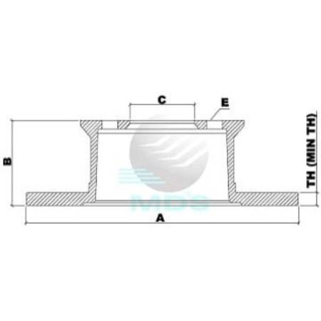 Disco De Freio Kombi Mds D08