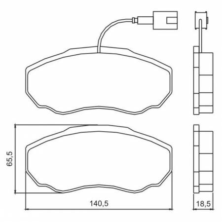 Pastilha De Freio Diant Jumper Ducato Boxer Jurid Hq2233A