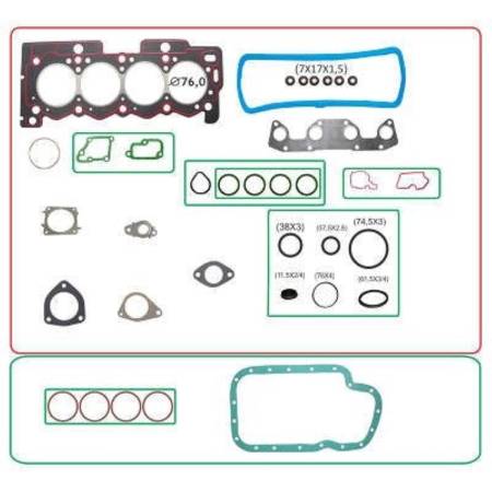 Junta Do Motor C2 C3 206 1.4 8V 2001 Bastos 1510165Pk
