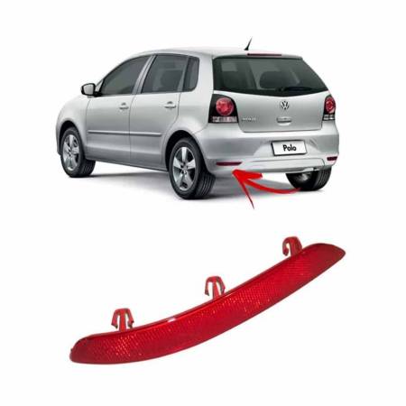 Refletor Parachoque Traseiro Polo Hatch 2012/ Vw 6Qe945106