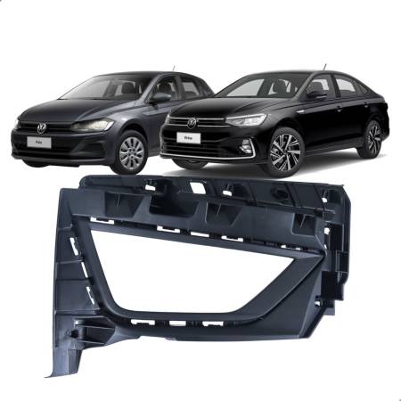 Moldura Farol Auxiliar Polo Virtus Esquerdo Vw 6Ea853665