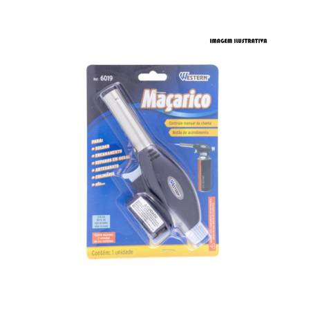 Macarico Portatil Pro Encaixe 17Cm Western 6019